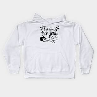 Jesus and Guitar Kids Hoodie